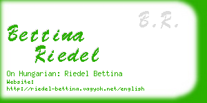 bettina riedel business card